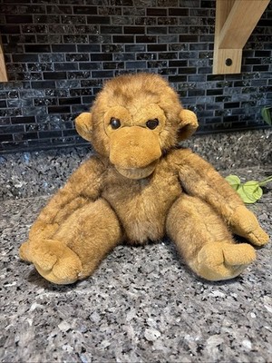 1983 Vintage Stuffed Monkey Ape Brown Plush Stuffed Animal Carousel By Guy