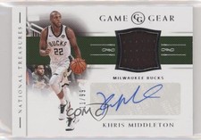 2018 Panini National Treasures Game Gear 11/99 Khris Middleton #GG-KMD Auto r4i