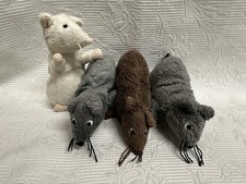 4x IKEA GOSIG Maus – grau braun weiß - ca. 12cm Plüschtier Stofftier Kuscheltier