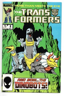 Transformers #8 Marvel 1985 VF/NM 1st Dinobots G1 Comic