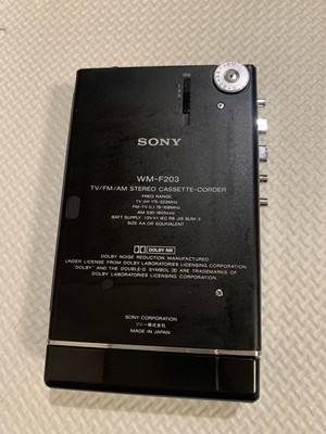 SONYカセットウォークマンWM-F203　美品 未整備・レア】SONY WM-F203 カセットプレーヤー - メルカリ