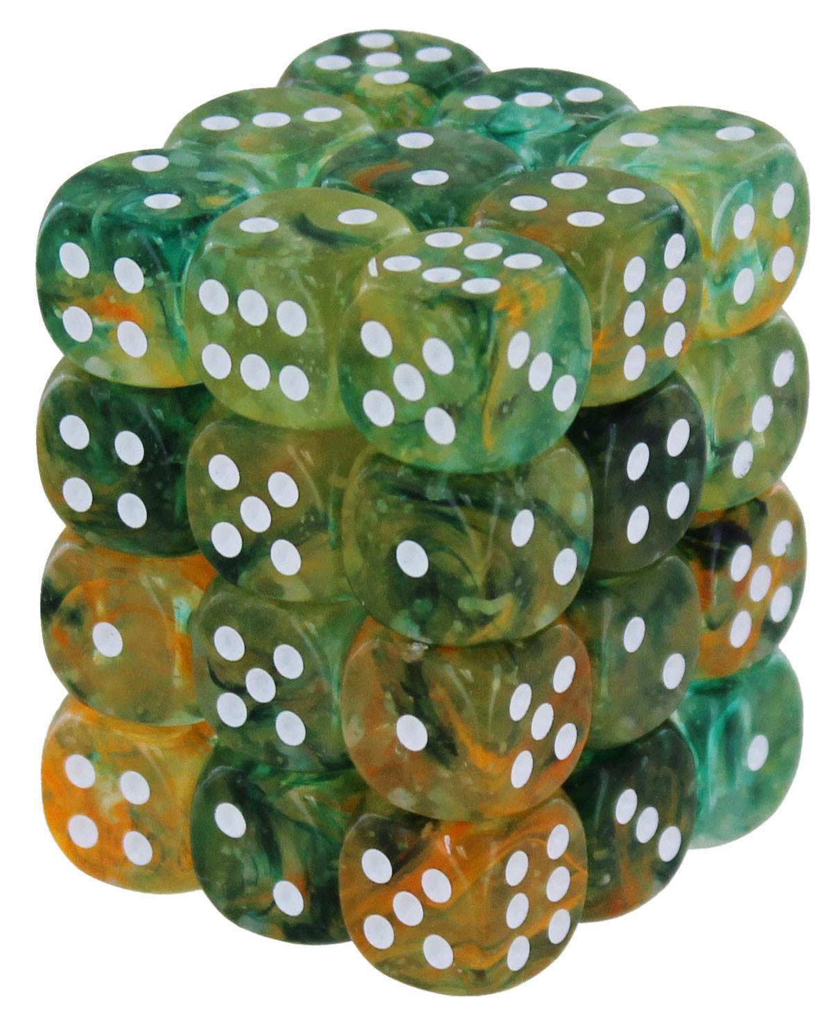 Кубик для игры в шахматы Chessex Nebula Springбелый 12 мм d6 36 кубиков 2890₽