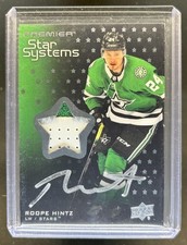 2021-22 UD Premier Roope Hintz 2021 22 Update: Star Systems Patch Auto #/49