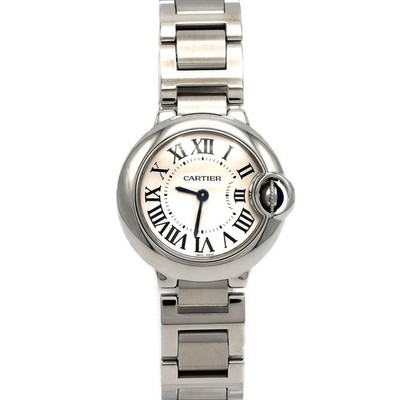 Authentic Cartier Ballon Bleu SM W69010Z4 Stainless Steel Quartz #230-000-45...