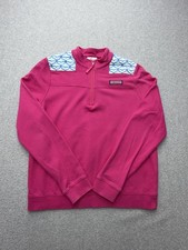 Vineyard Vines Sweatshirt Youth XL Pink Shep Shirt Quarter Zip Pullover Cotton