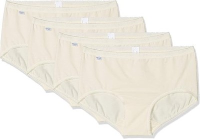 4 SLOGGI SLIP Basic Midi Vanille Cotton Größe FR 52 DE 50 Neu