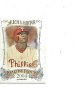 2015 ALLEN & GINTER INSERT STARTING POINTS 2004 PHILLIES STAR RYAN HOWARD
