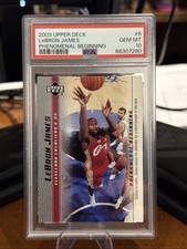 2003-04 UD LeBron James #6 Phenomenal Beginning Rookie Card PSA 10. rookie card picture