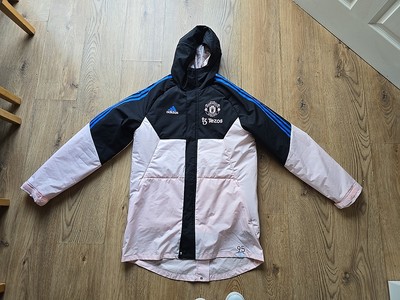 Adidas Manchester United Player Issue Parka Mantel. Größe M. Match getragen.