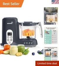 Baby Food Maker with Steam Basket, One Step Baby Food Processor Steamer Puree...