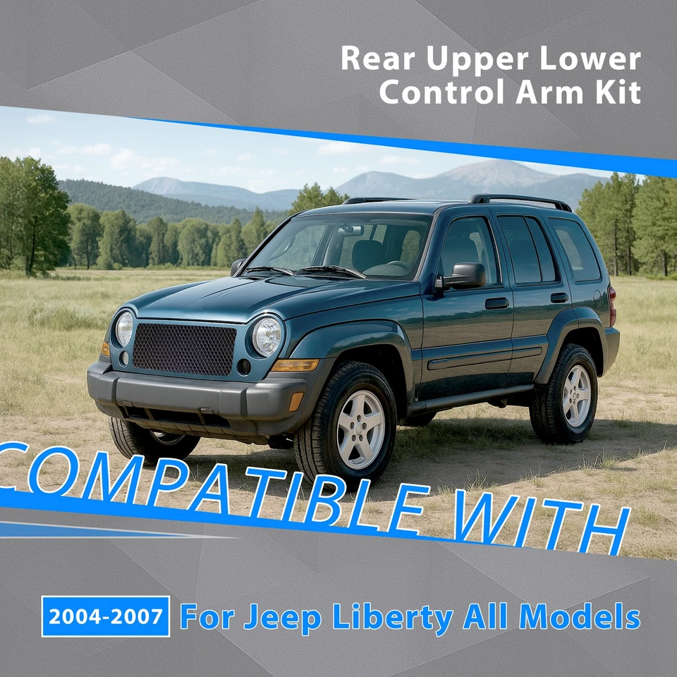 3Pcs For Jeep Liberty 2004 2005 2006 2007 Rear Upper Lower Control Arm Kit - Image 2 of 4