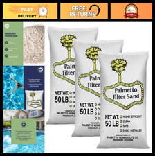 3 Pack Pool Filter Sand - Superior Quality Natural Sand for Clean Water, 50 lb