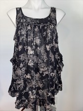 Intimately Free People NWT Women  s Size Small Nightgown Black Flowy NEW