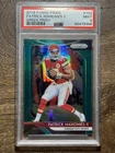 2018 PANINI PRIZM PATRICK MAHOMES GREEN PRIZM SECOND YEAR ROOKIE PSA 9 MINT