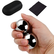 Chinese Baoding Balls for Hand Therapy: 1.57 Inch 1.146lb 1.57", silver
