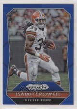 2015 Panini Prizm Blue Prizm Isaiah Crowell #74 jx6