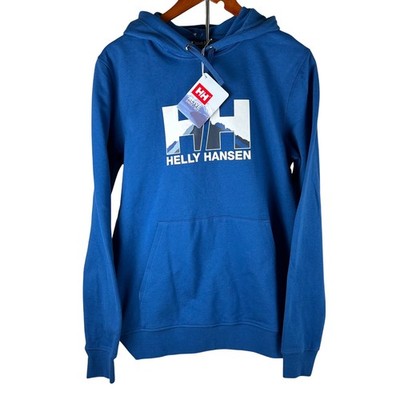 Helly Hansen Mens Nord Graphic Pull Over Hoodie Blue Deep Fjord 62