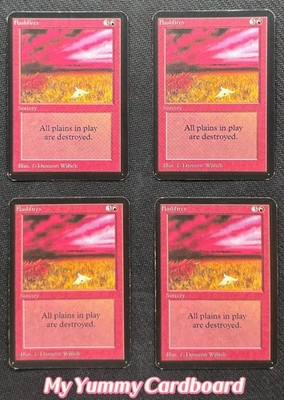 MTG Alpha Flashfires x4 Playset   MP - HP | Limited Edition Alpha 1993