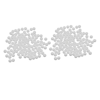2x100 Stück Weiß Modellieren Basteln Schaumstoff Kugel Dekor 15 mm