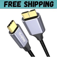 External Hard Drive Cable USB C 1.5FT, 10Gbps Micro B 3.0 to Type C Cord Wire Re