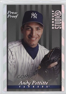 1997 Donruss Studio Silver Press Proof /1500 Andy Pettitte #5 7v7