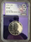 1964 50c Proof Kennedy Half Dollar PF68