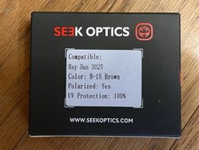 Seek Optics Replacement Lenses for Ray-Ban 3025 B-15 Brown Polarized New In Box