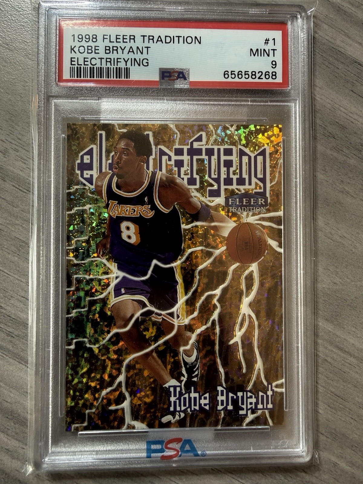 Kobe Bryant 1998 Fleer #1E Electrifying Price Guide - Sports Card