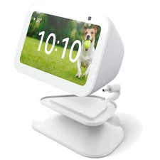 Echo Show 5 Adjustable Stand with Eco-Friendly USB-C Charging | Glacier White