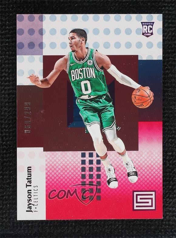 2017-18 Panini Status Rookies Red 60/299 Jayson Tatum #128 00d2