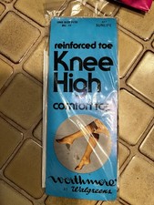 Knee High Socks Vintage Sunlike One Size New In Package