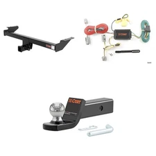 CURT Tow Package Trailer Hitch Wiring Harness 45134 Ball Mount Pin & Clip, 13559