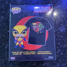 Funko POP! & Tee Box Set Marvel X-Men Wolverine Vs. Hulk T-Shirt Size 2XL