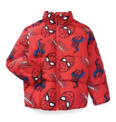 Spider-Man Puffer Coat Size 6/7 Boys