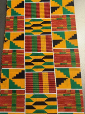 Print 4 Fabric 1 Yard , Cotton, 44" Wide, Multicolor Geometric Pattern, Head W