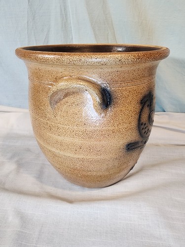 ROCKDALE UNION STONEWARE 1984 Salt Glazed Large Vase, Bird Motif, VERY NICE! - Picture 7 of 13