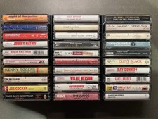 80  s 90  s Country/ Pop / Rock Cassettes- Lot Of 30 Mixed Less Than 1 Per Tape