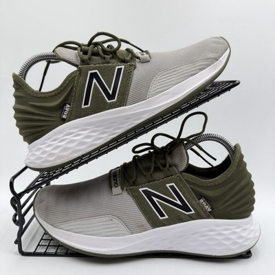 New Balance Fresh Foam Roav khaki grau Turnschuhe Größe UK 5,5 Damen Laufen Fitnessstudio