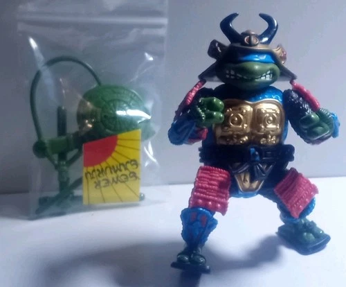 Vintage TMNT 1990 LEO SEWER SAMURAI Action Figure COMPLETE LOOSE Playmates