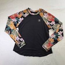 Hurley Women's UPF 50 Long Sleeve Rash Guard Swim Shirt S