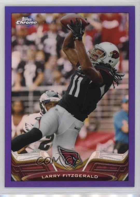 2013 Topps Chrome Retail Purple Refractor 465/499 Larry Fitzgerald #2 3y4