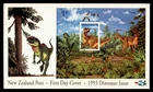 DR WHO 1993 NEW ZEALAND FDC DINOSAUR CACHET S/S $1.50 M69452