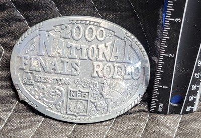 Vintage 2000 Hesston NFR Rodeo Belt Buckle - NOS - Montana Silversmiths
