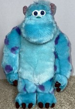 Disney Store Sulley Plush Monsters Inc 14 Inch Tall Stuffed Animal Collectible