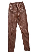 Aritzia Wilfred Free Women's Size S Daria Faux Leather Leggings Pants Brown