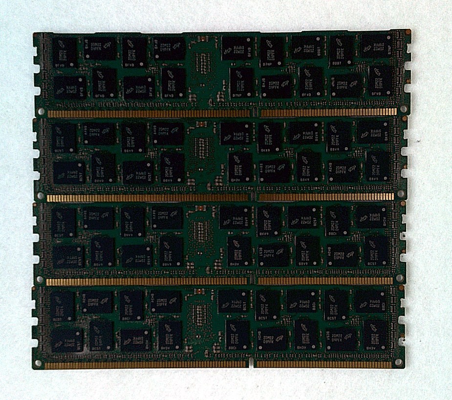как выглядит Lot of 4 Micron 8GB 32GB DDR3 1600MHz PC3-12800R ECC Registered Server RAM фото
