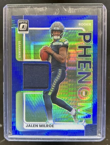 2025 Donruss Optic Jalen Milroe Blue Hyper (RAW)