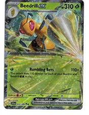 Beedrill ex 003/086 Double Rare Chaos Rising Pokemon Holo Near Mint