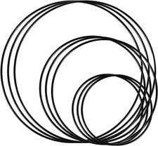 Metal Craft Rings Set for Dream Catchers  Wreaths - 9PCS in 4-8 Inch Sizes