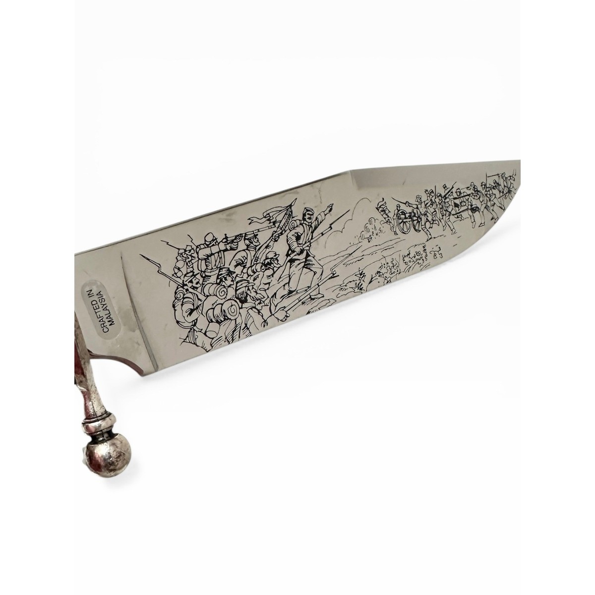 Franklin Mint USA Civil War Themed Stainless Fixed Blade Bowie